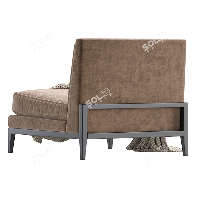 Elegant ATLANTA Armchair: Stylish Comfort. 3D model image 3