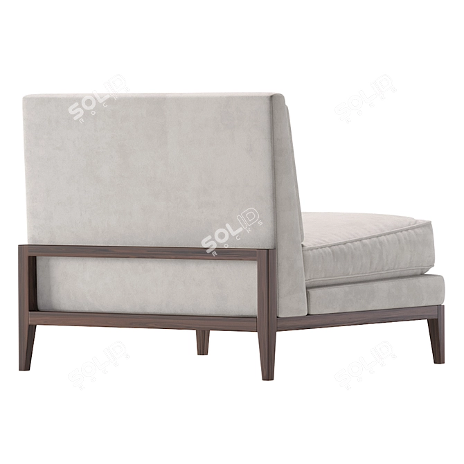 Elegant ATLANTA Armchair: Stylish Comfort. 3D model image 6