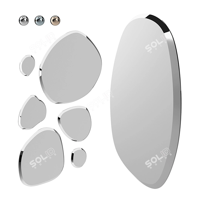 Hawaii Set of Mirrors with 3 Models 3D model image 1
