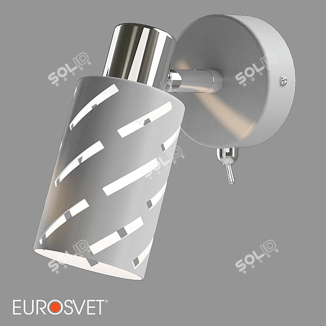 Minimalist Wall Lamp Eurosvet Fente 3D model image 2