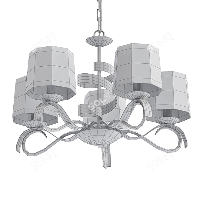 Omnilux OML-60103-05 Pendant Chandelier 3D model image 2