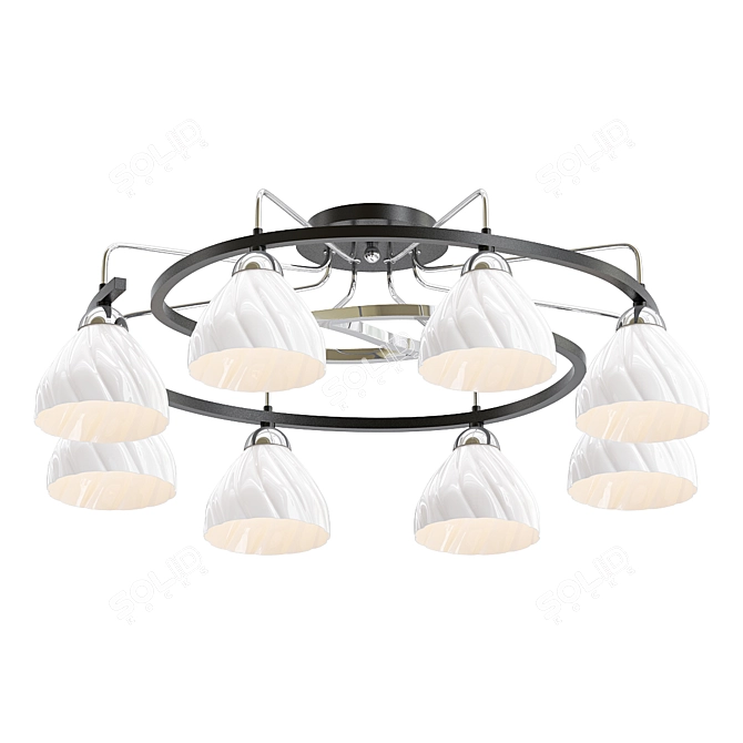 Sparkling Ceiling Chandelier by Svetresurs 3D model image 1