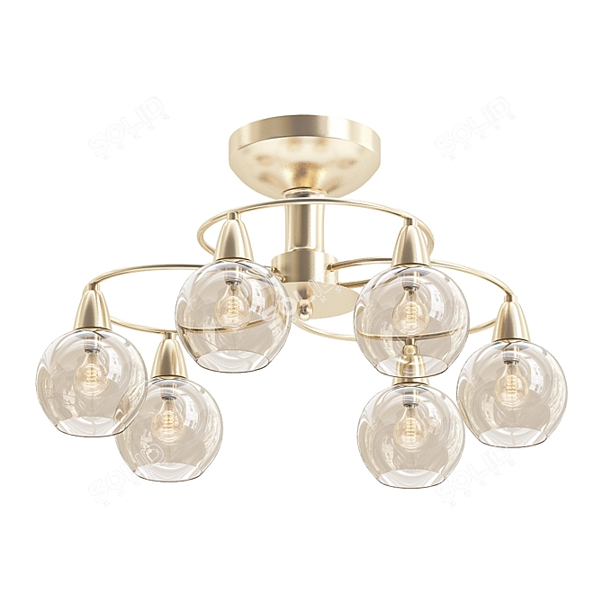 Title: Elegant Caruso Ceiling Chandelier 3D model image 1