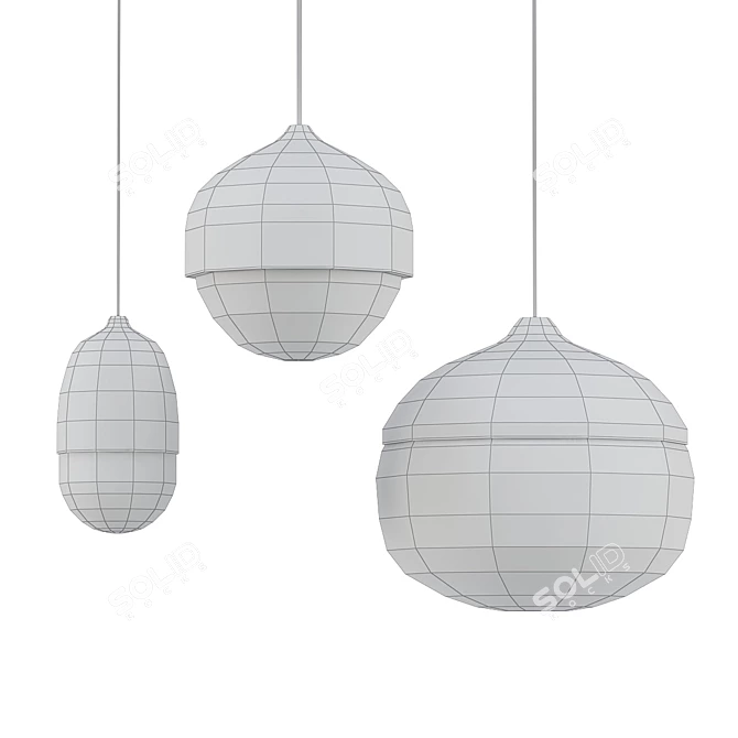 Terho Pendant Light: Scandinavian Elegance 3D model image 2