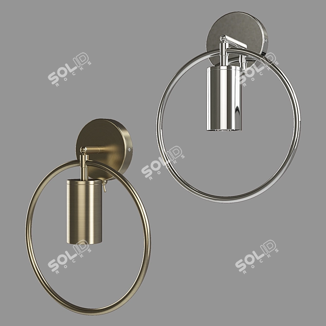 Eurosvet Coin Wall Lamp 3D model image 5