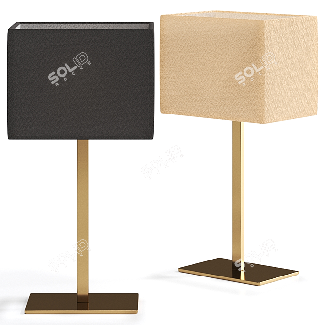  Modern John Table Lamp with 3 Colors - 605x310mm 3D model image 1