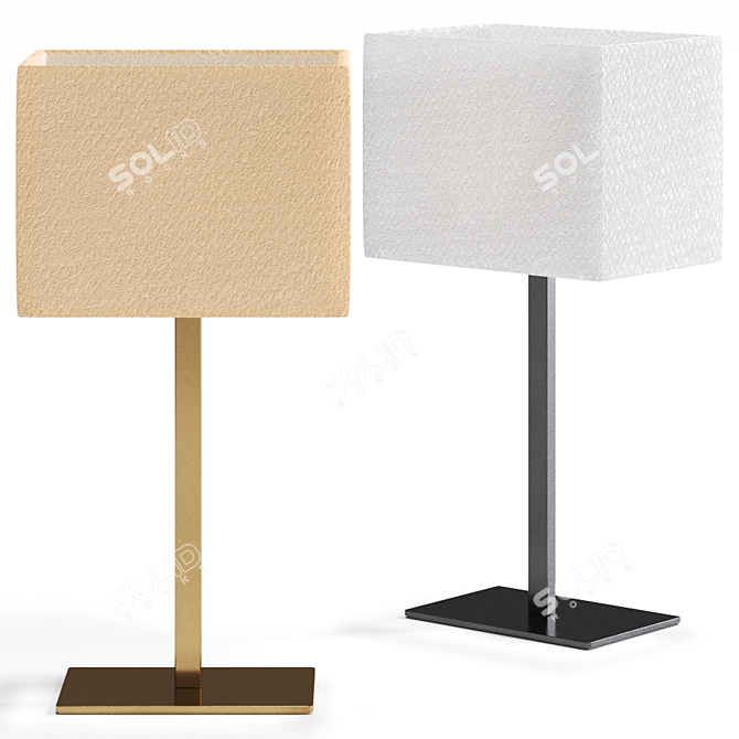  Modern John Table Lamp with 3 Colors - 605x310mm 3D model image 2