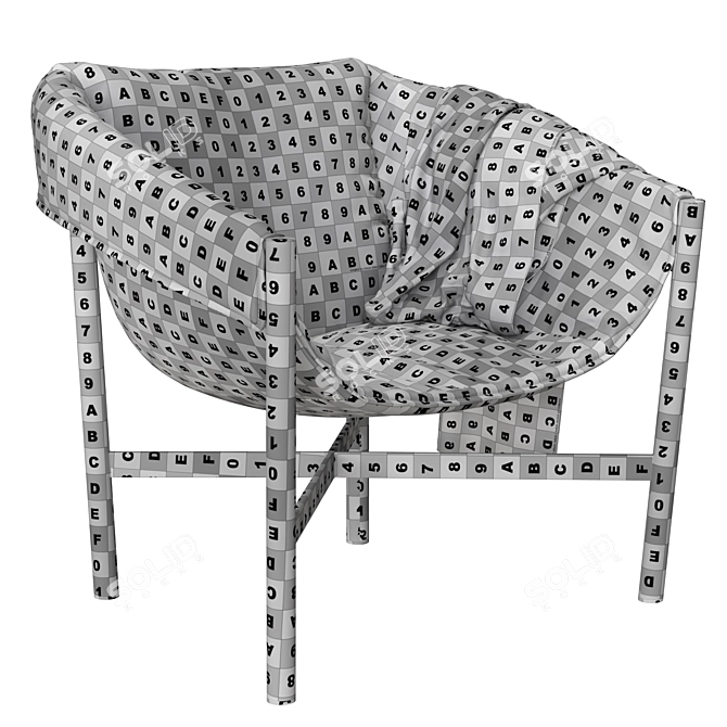 Luxurious Leather Armchair: DANTE Falstaff 3D model image 7