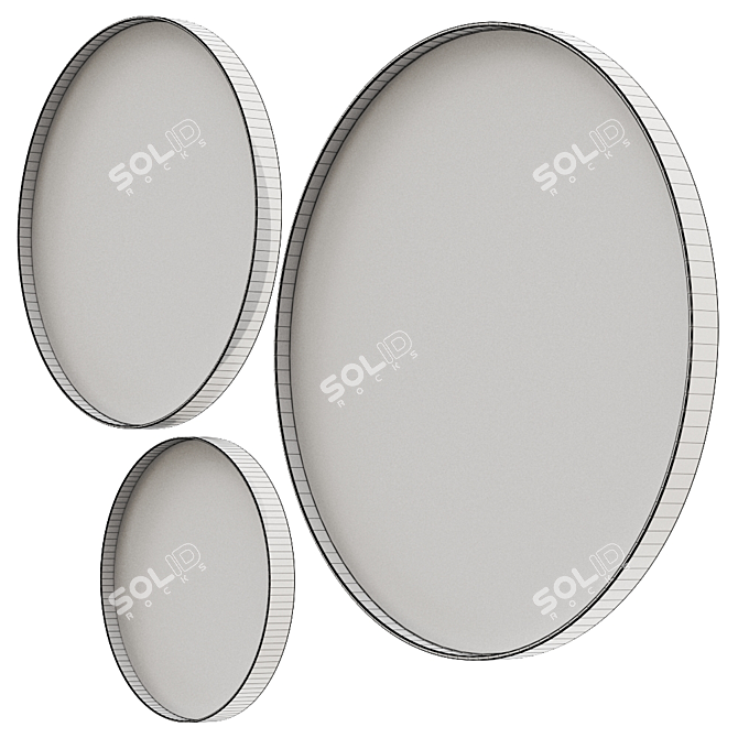 Reflective RIFLESSO Mirror: Sleek and Modern Design 3D model image 3