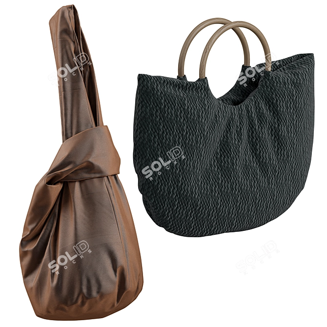 Fashionable Bags 2 3D model image 1