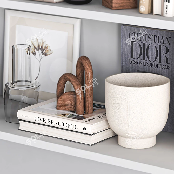 H&M Decorative Set - Stylish Home Décor 3D model image 4