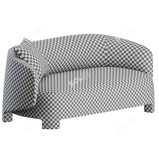 Contemporary Taru 2-Seater Sofa: Ligne Roset Elegance 3D model image 4