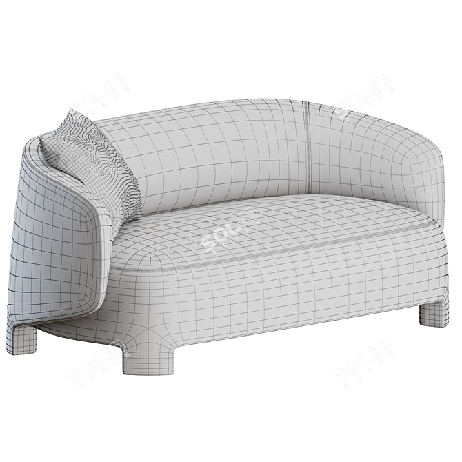 Contemporary Taru 2-Seater Sofa: Ligne Roset Elegance 3D model image 5