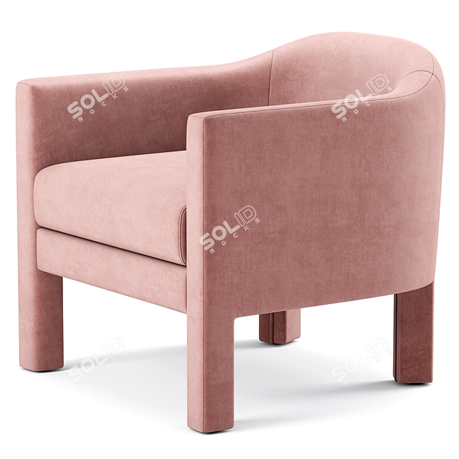 Elegant Isabella Chair - Timeless Sophistication 3D model image 2