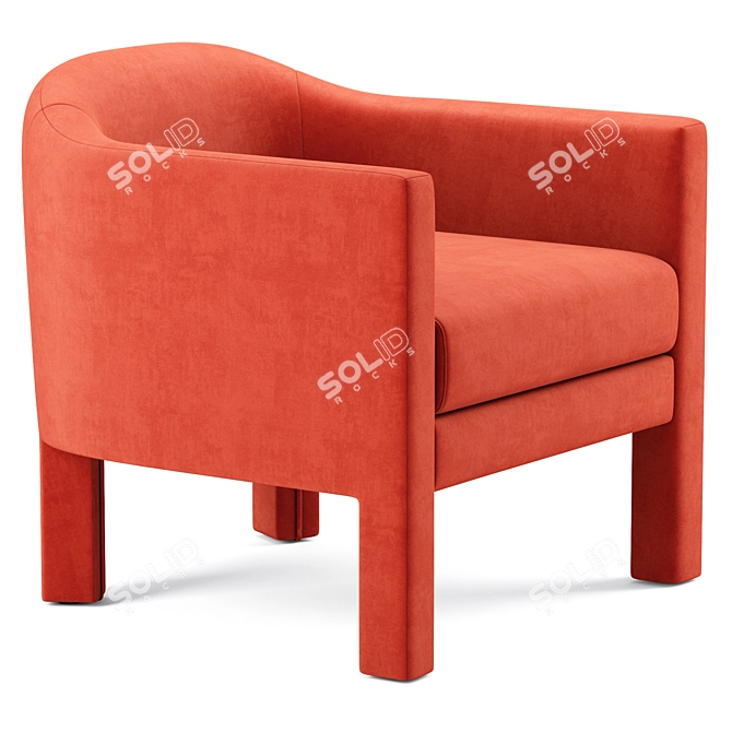 Elegant Isabella Chair - Timeless Sophistication 3D model image 3