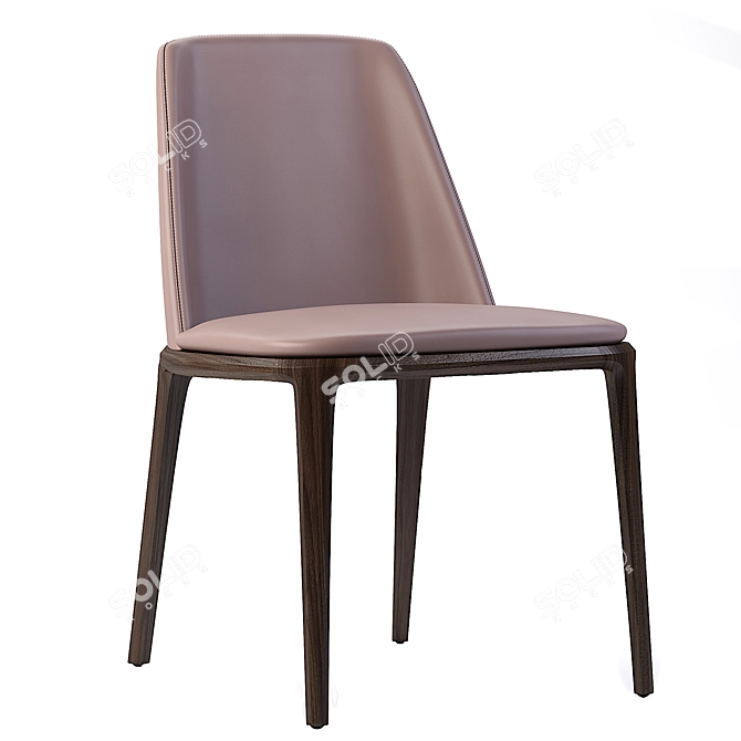 Elegant Poliform Grace Chair 3D model image 2