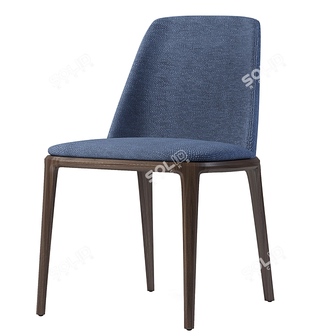 Elegant Poliform Grace Chair 3D model image 3