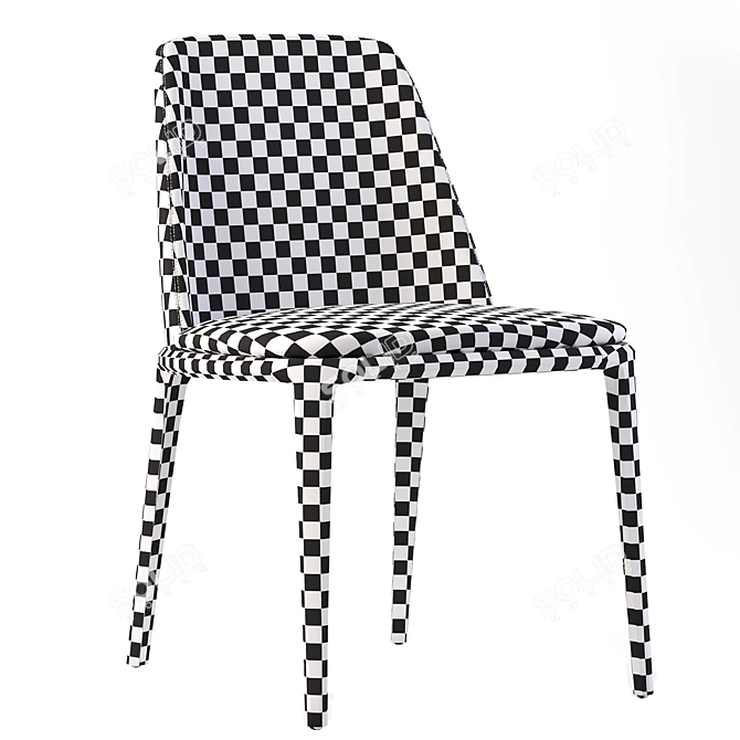 Elegant Poliform Grace Chair 3D model image 4