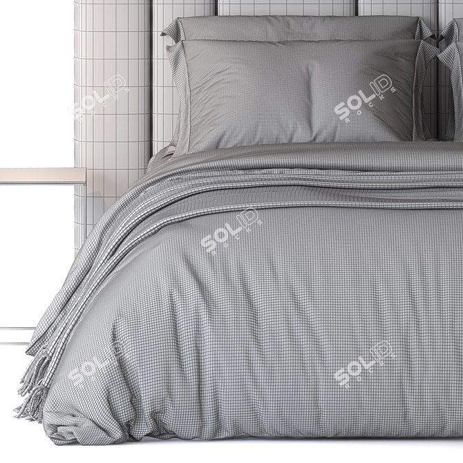 Modern Italian Design: 5050 Italo Bed 3D model image 4