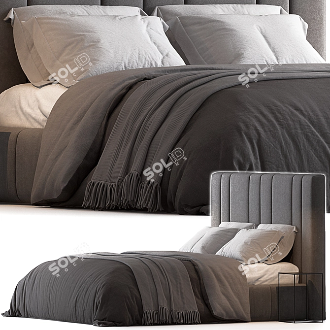 Modern Italian Design: 5050 Italo Bed 3D model image 6