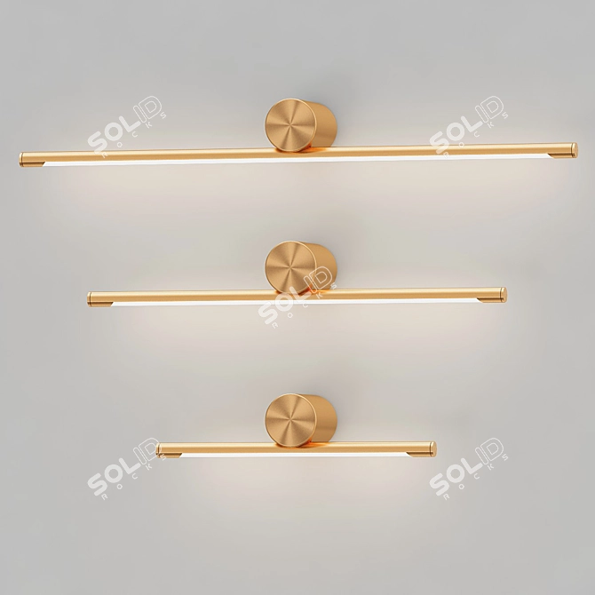 Minimalist LED Wall Light 3D model image 1