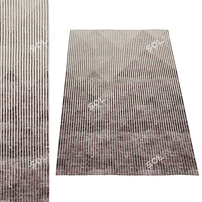 Harmony Collection - 7 Piece Gradient Rug Set 3D model image 10