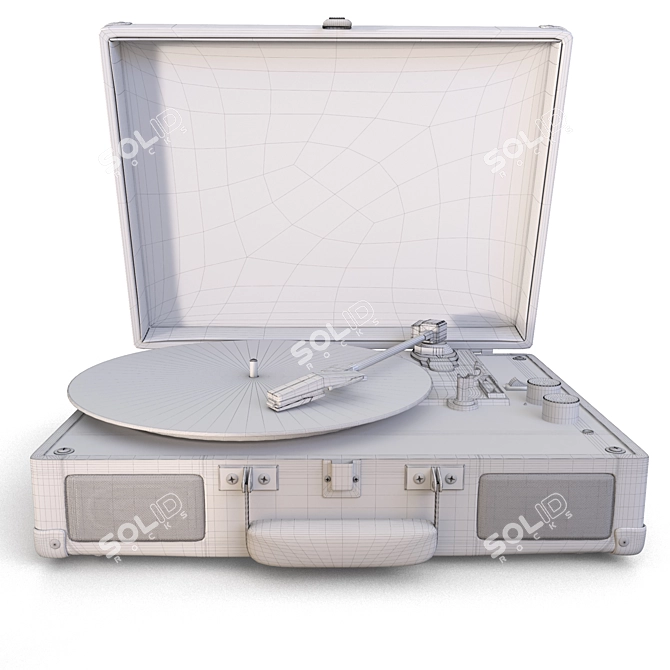 Customizable Vinyl Record Player 3D model image 6