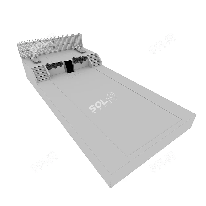 Crystal Clear Pool: No15 3D model image 6