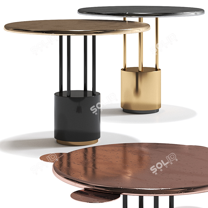 Luxury Burraco Table with Elegant Design 3D model image 1