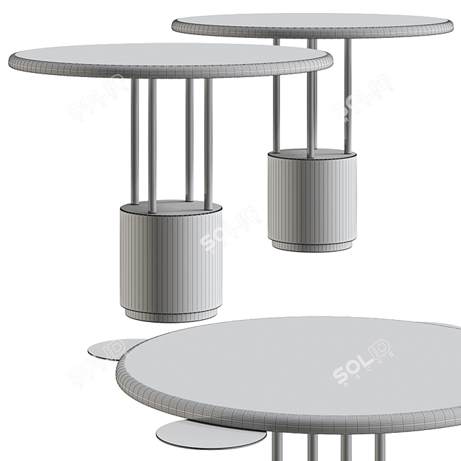 Luxury Burraco Table with Elegant Design 3D model image 2