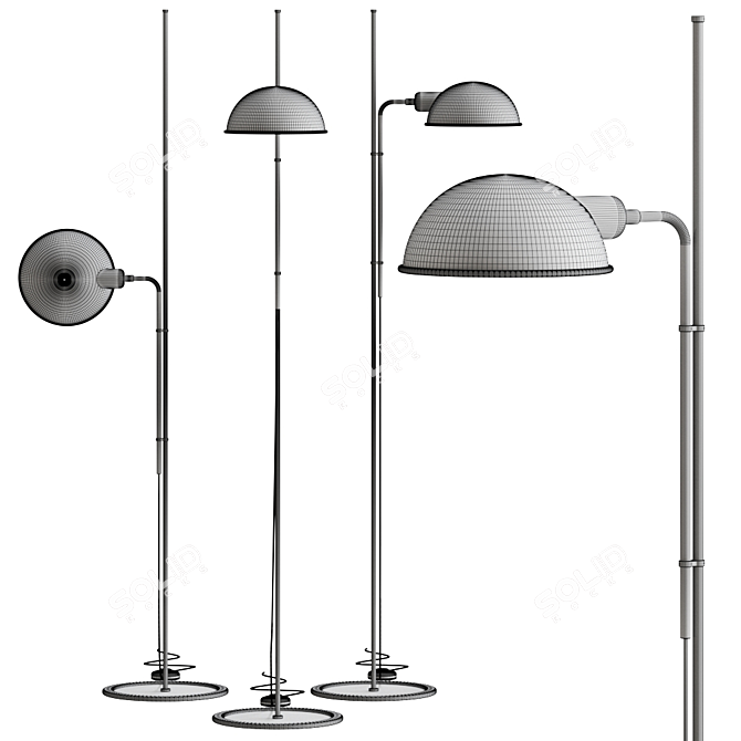 Sleek Marset Funiculi Floor Lamp 3D model image 2