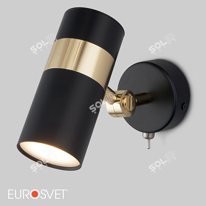 OM Wall Lamp Eurosvet: Stylish Industrial Loft Design 3D model image 4