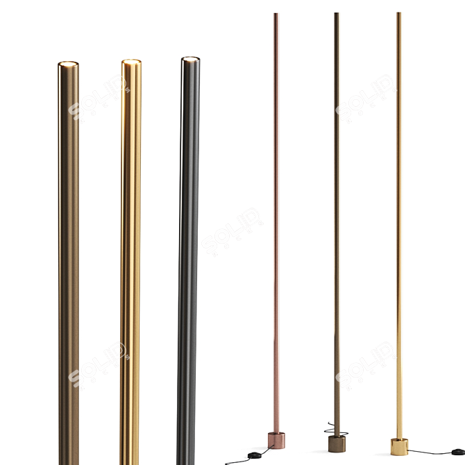 Luminis Floor Lamps: Illuminating Elegance 3D model image 1