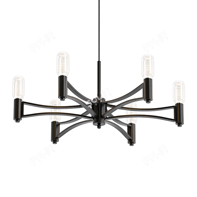 Favourite Tropfen Pendant Chandelier 3D model image 1