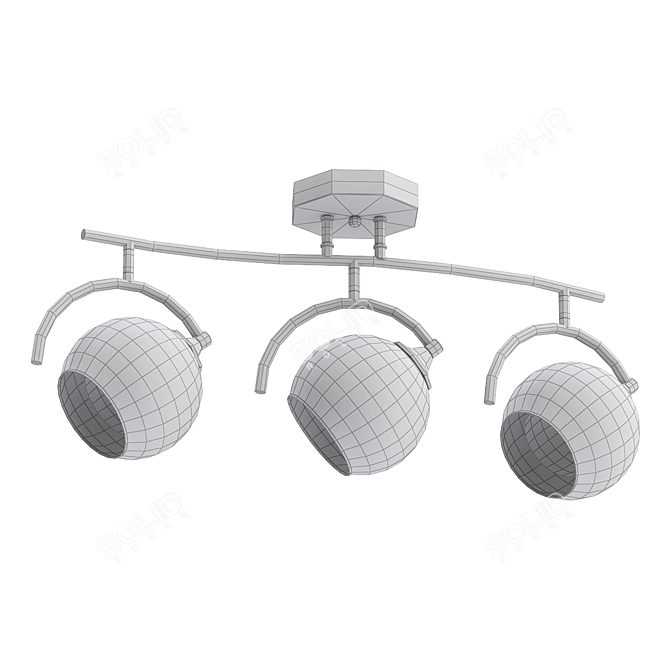Elegant Silver Light Sfera 3D model image 2