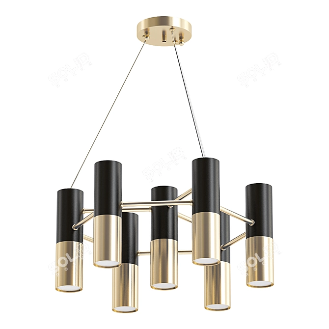 Elegant Ultra Pendant Chandelier 3D model image 1