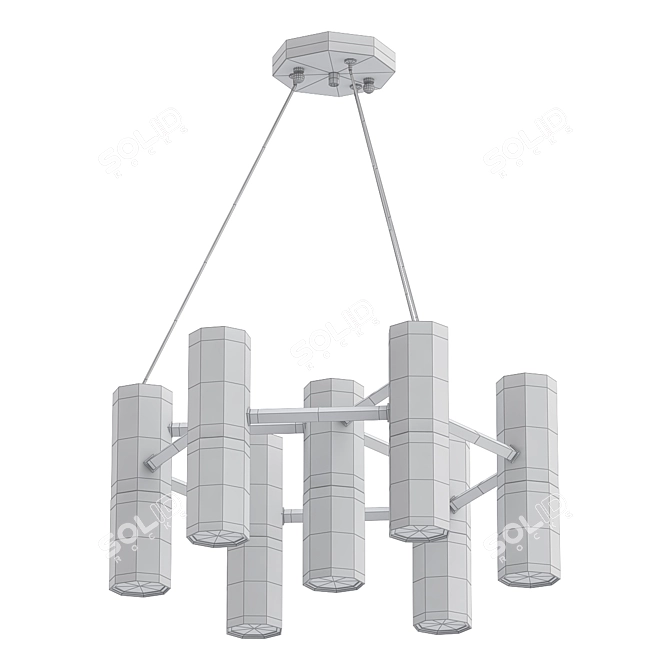 Elegant Ultra Pendant Chandelier 3D model image 2