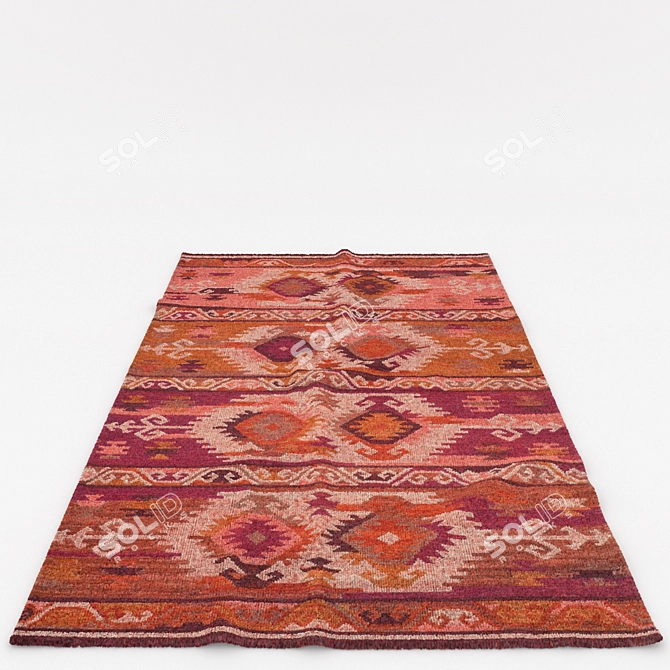 Versatile Rug Set: 6 Stunning Designs 3D model image 5