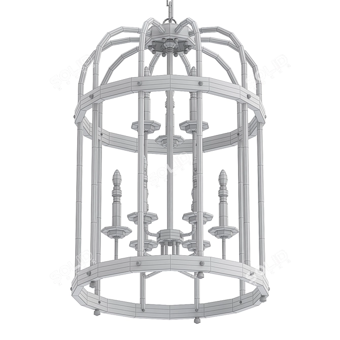 Elegant Delight Pendant Light 3D model image 2