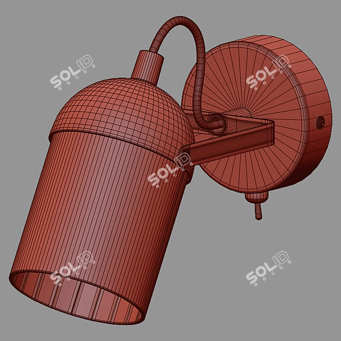 Mars Swivel Shade Wall Lamp 3D model image 2