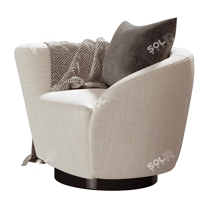 Eichholtz Swivel Chair: Colin Left 3D model image 2