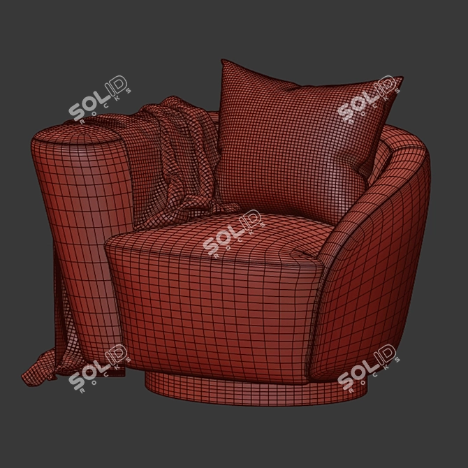 Eichholtz Swivel Chair: Colin Left 3D model image 6