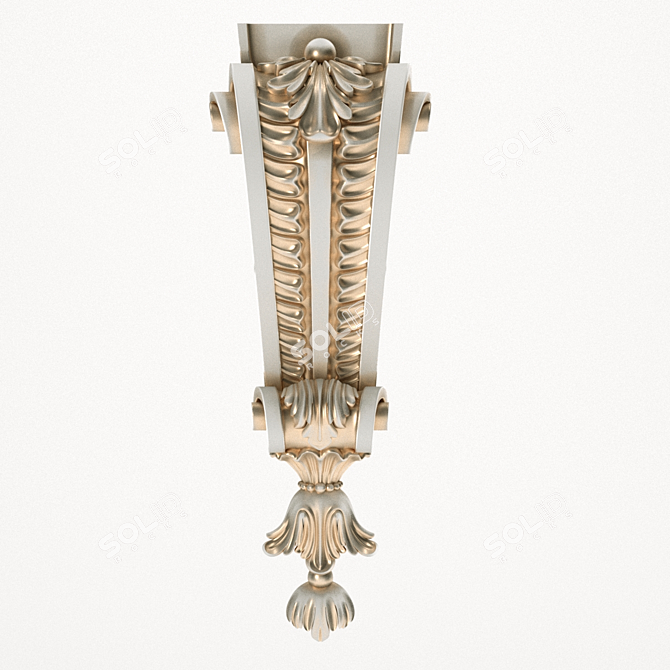 Elegant Diamond Faoma Bracket 3D model image 1