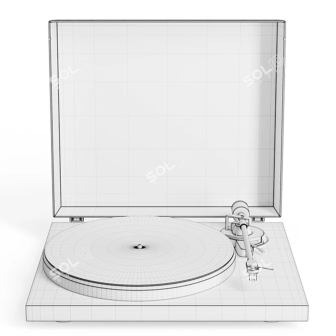 C6 Record Player: Sleek Design, Analog Sound 3D model image 2