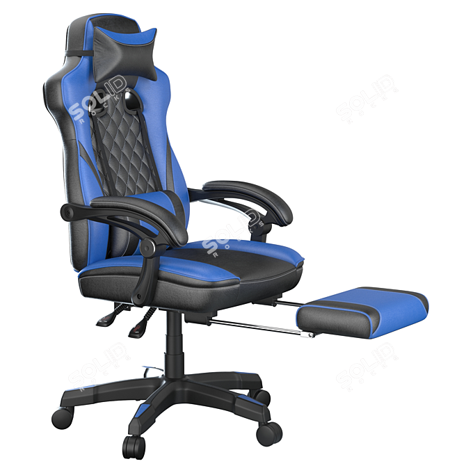 Elevate Your Workspace: Lynxtyn Swivel Chair 3D model image 2