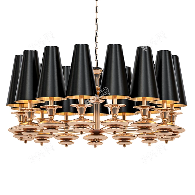 Elegant Scarlett Pendant Light 3D model image 1