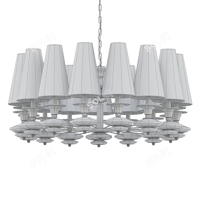 Elegant Scarlett Pendant Light 3D model image 2