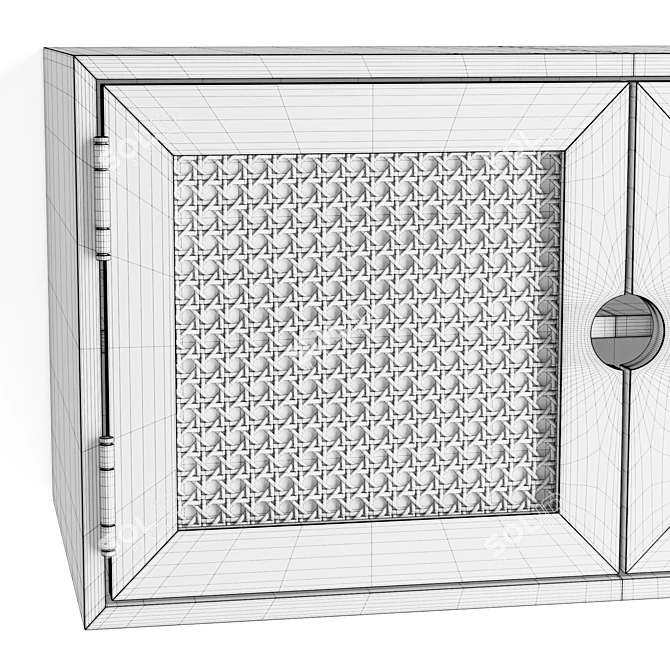 Gillian Wall Cabinet: Versatile Storage Solution 3D model image 6