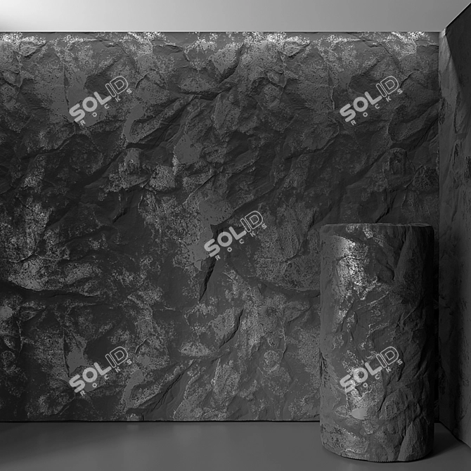 Seamless Graphite Texture 3D model image 1