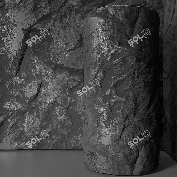 Seamless Graphite Texture 3D model image 2